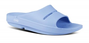 Oofos OOahh Slide Sandal Blue | 81420-VZBA