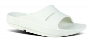 Oofos OOahh Slide Sandal Grey | 60394-ILDU