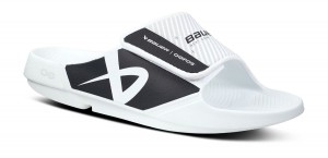 Oofos OOahh Sport Flex Sandal White | 36725-NHYG