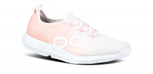 Oofos OOmg Sport LS Low Shoe White / Pink | 08571-AMLT