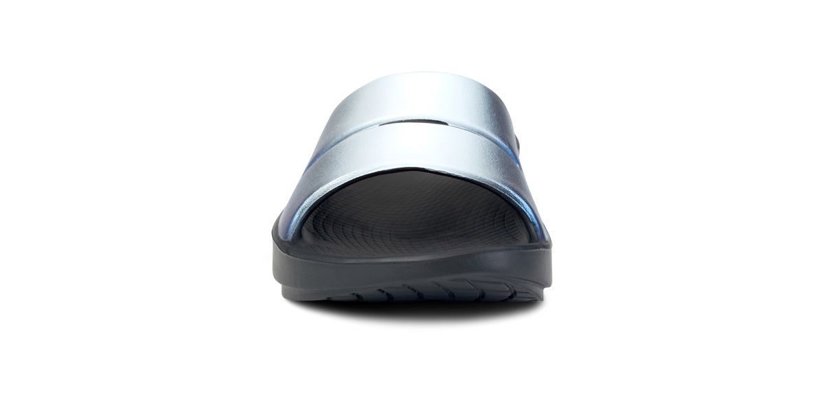 Oofos OOahh Luxe Slide Sandal Frost | 37514-EUYA