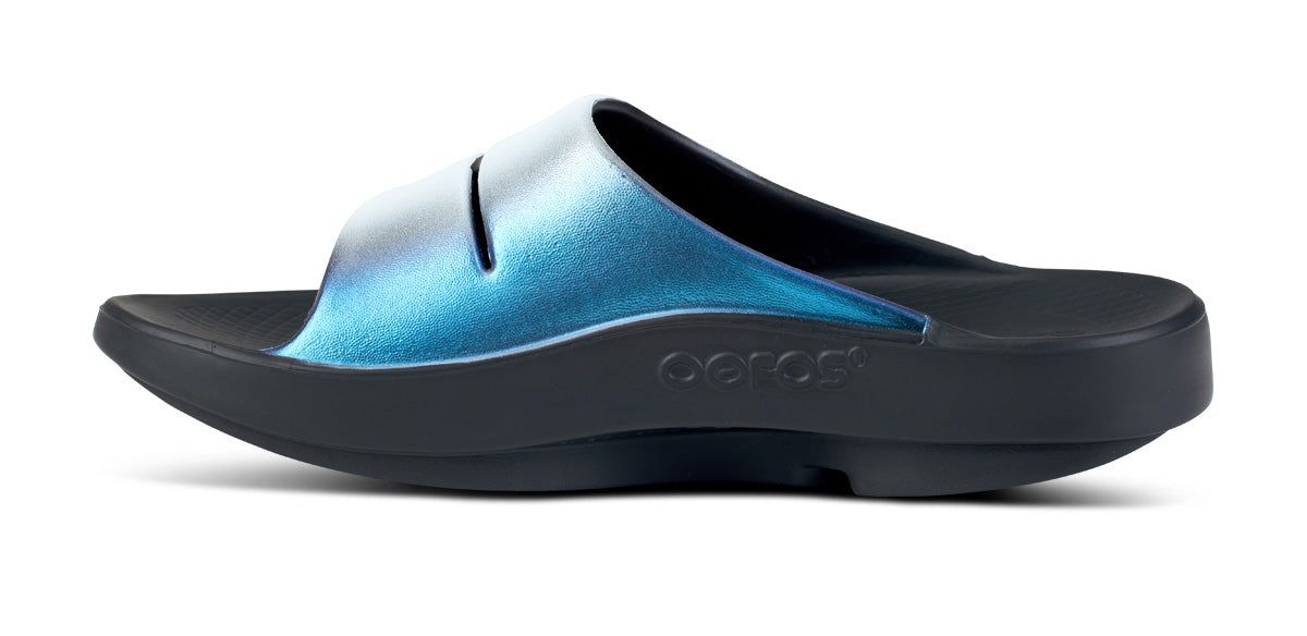 Oofos OOahh Luxe Slide Sandal Frost | 37514-EUYA