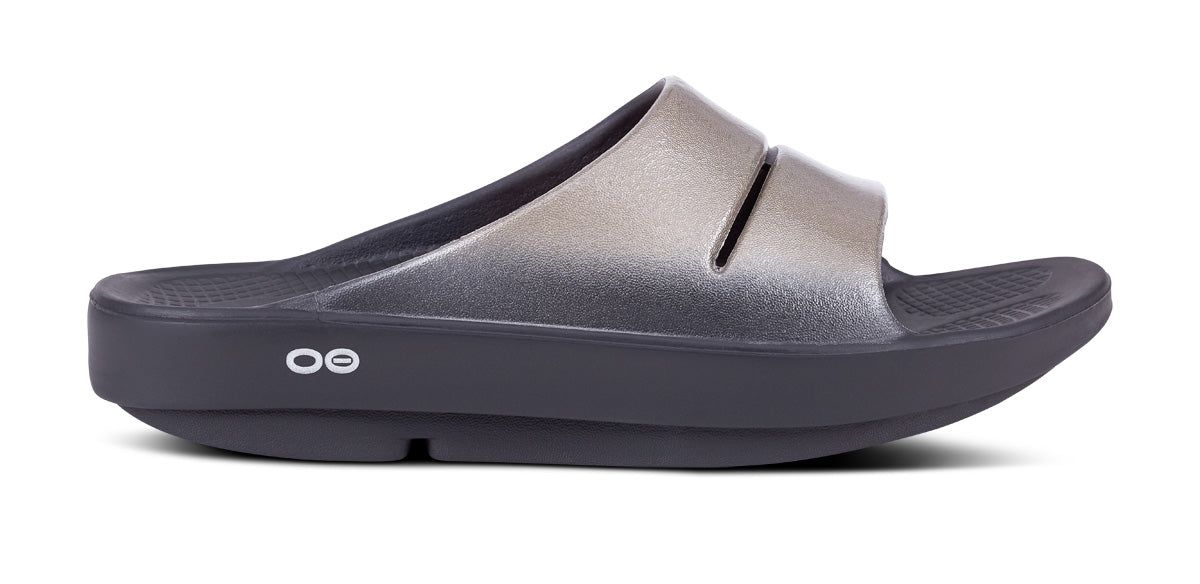 Oofos OOahh Luxe Slide Sandal Latte | 81507-JNQC