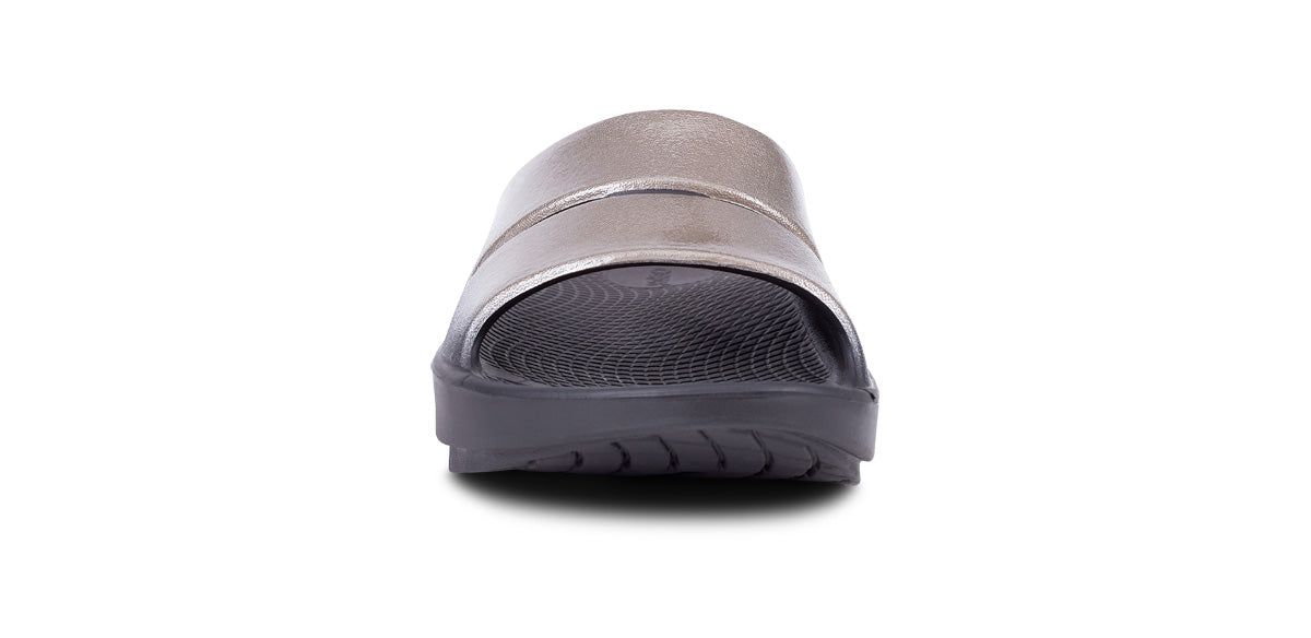 Oofos OOahh Luxe Slide Sandal Latte | 81507-JNQC