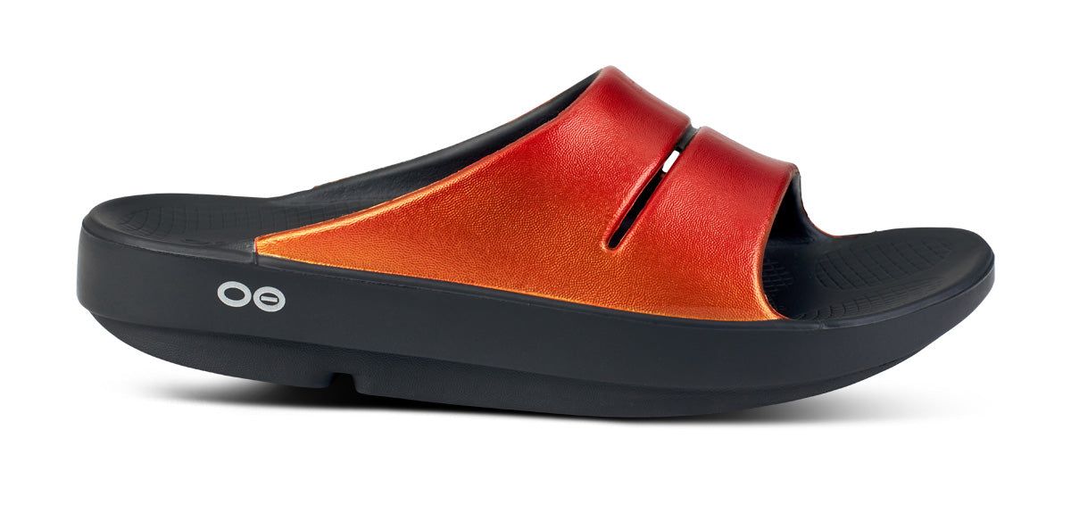 Oofos OOahh Luxe Slide Sandal Solstice | 92751-EMTX