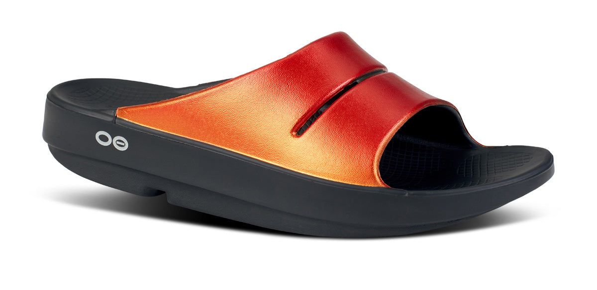 Oofos OOahh Luxe Slide Sandal Solstice | 92751-EMTX