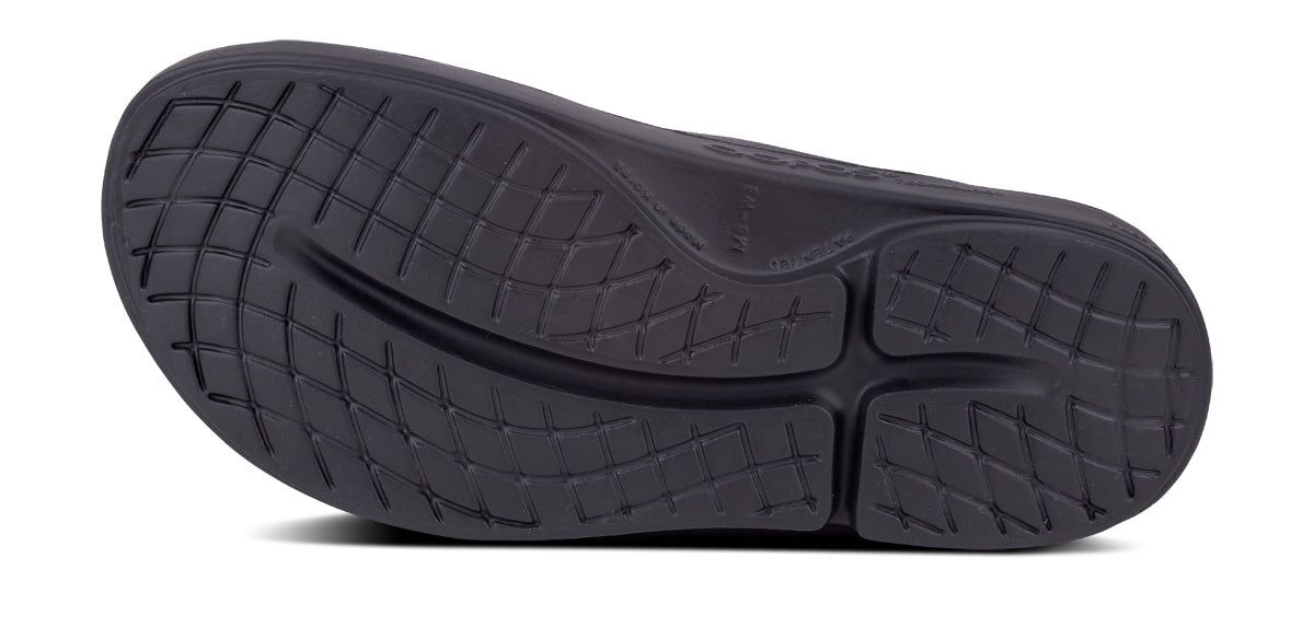 Oofos OOahh Slide Sandal Black | 64905-WTMZ