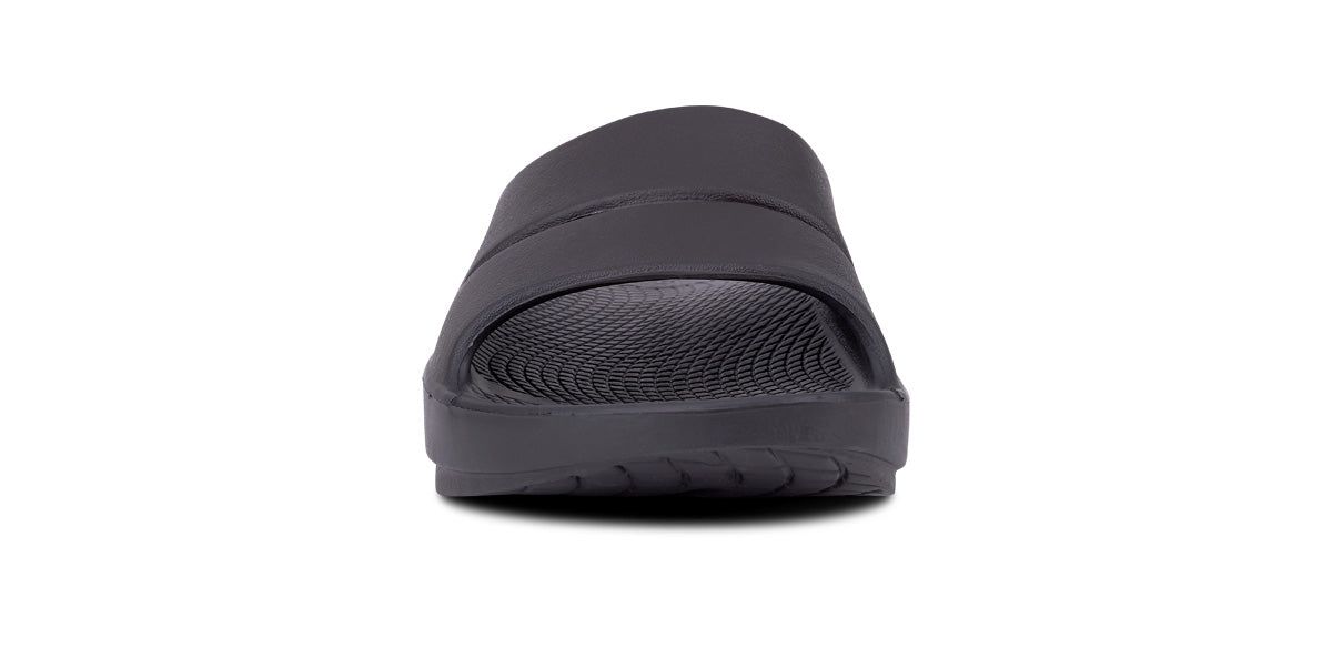 Oofos OOahh Slide Sandal Black | 89564-TWUD