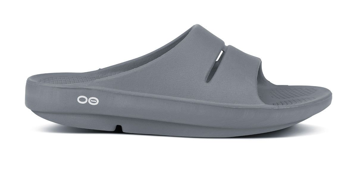 Oofos OOahh Slide Sandal Slate | 51462-UNRT