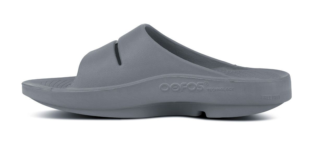 Oofos OOahh Slide Sandal Slate | 51462-UNRT