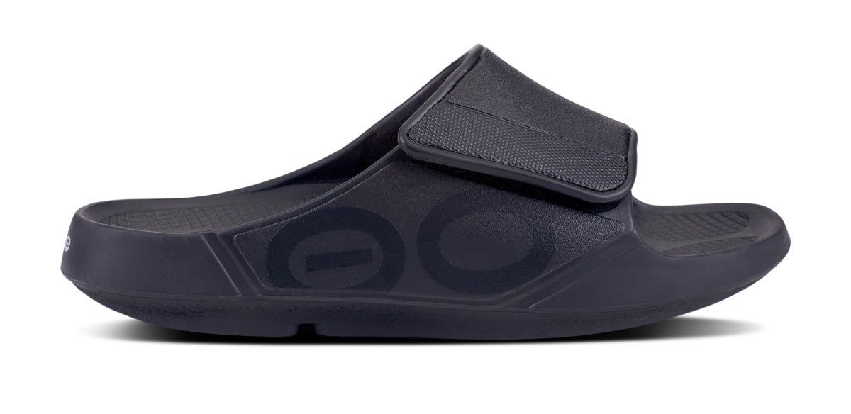 Oofos OOahh Sport Flex Sandal Black | 62985-YKWM