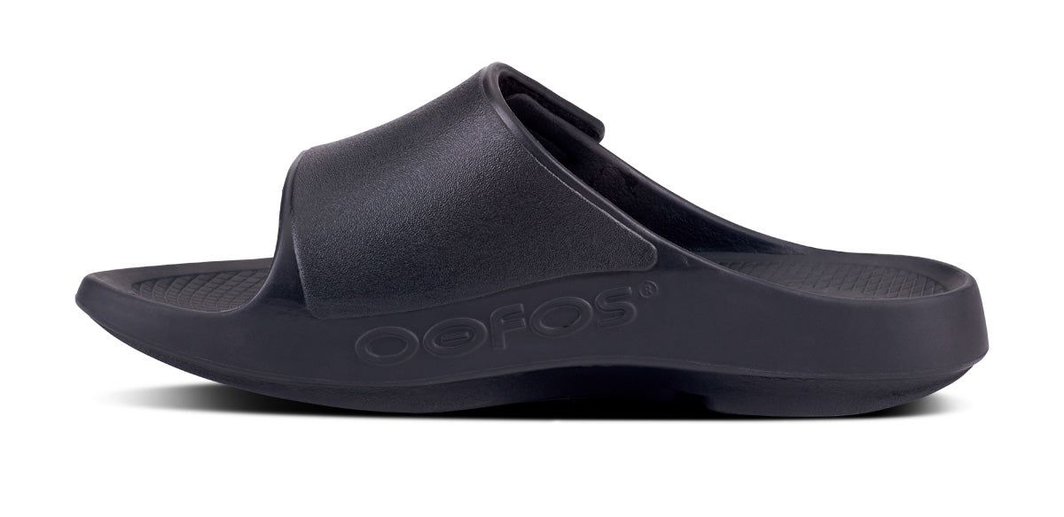 Oofos OOahh Sport Flex Sandal Black | 62985-YKWM