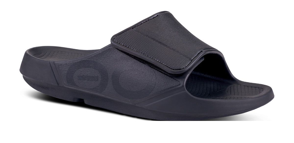 Oofos OOahh Sport Flex Sandal Black | 62985-YKWM