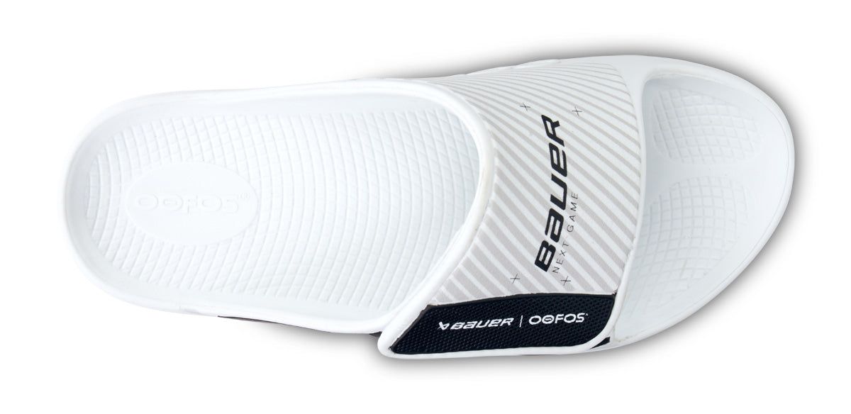 Oofos OOahh Sport Flex Sandal White | 36725-NHYG