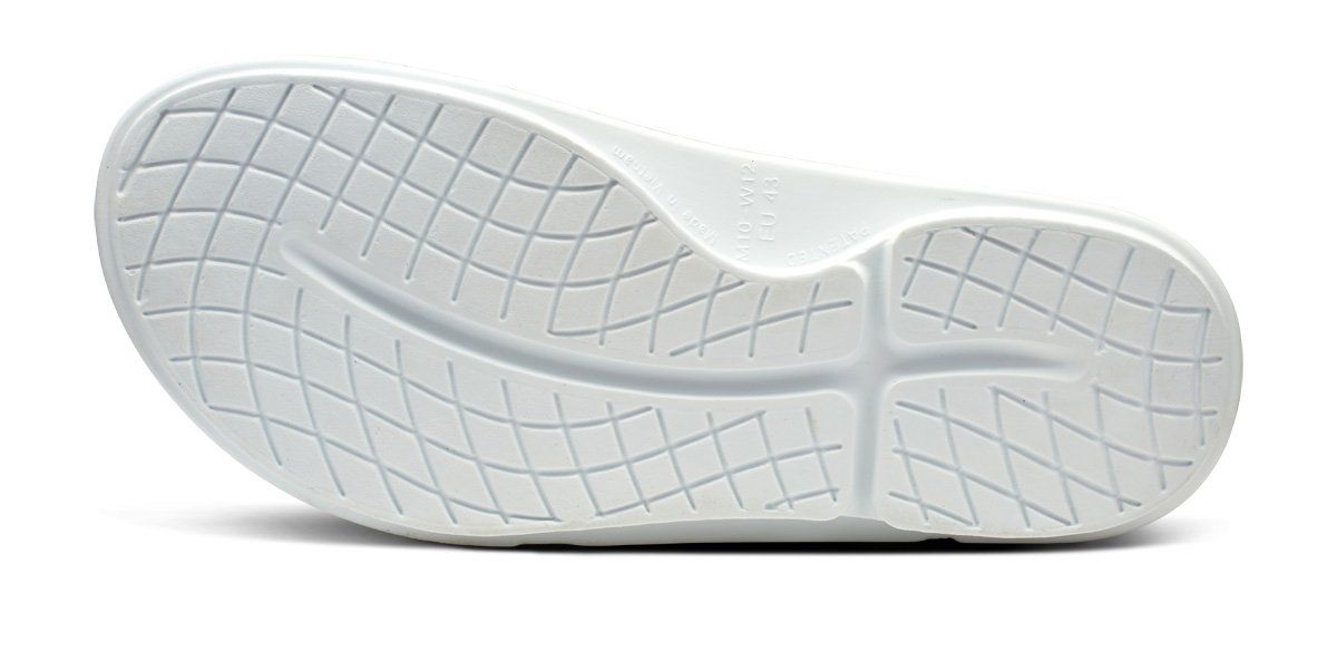 Oofos OOahh Sport Flex Sandal White | 67152-LSWI