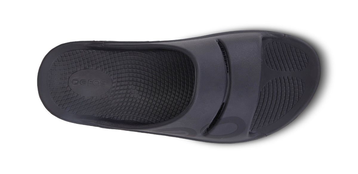 Oofos OOahh Sport Slide Sandal Black | 08721-DCMK