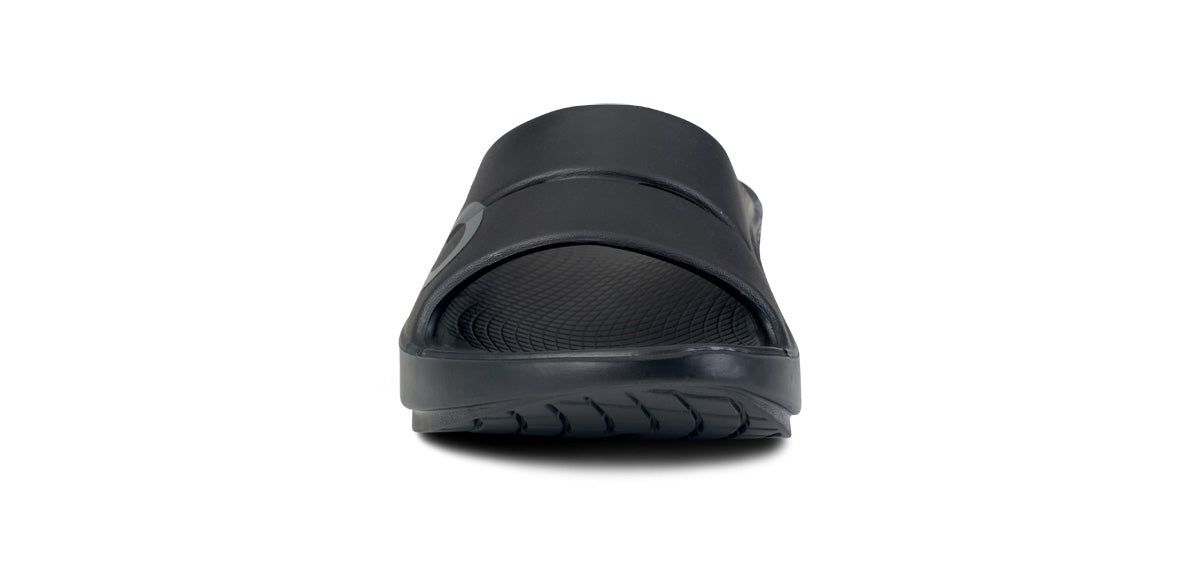 Oofos OOahh Sport Slide Sandal Black | 29130-BGIX