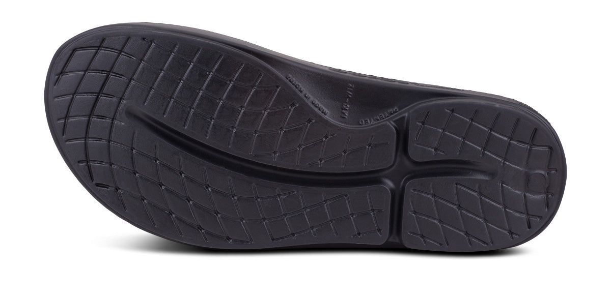 Oofos OOahh Sport Slide Sandal Black | 82465-HNFX