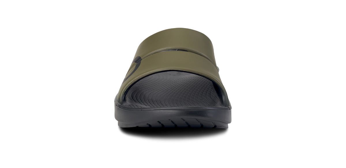 Oofos OOahh Sport Slide Sandal Green | 83621-FPEG