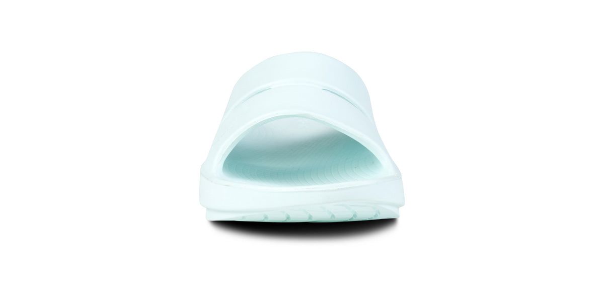 Oofos OOahh Sport Slide Sandal Light Turquoise | 24593-ETFP