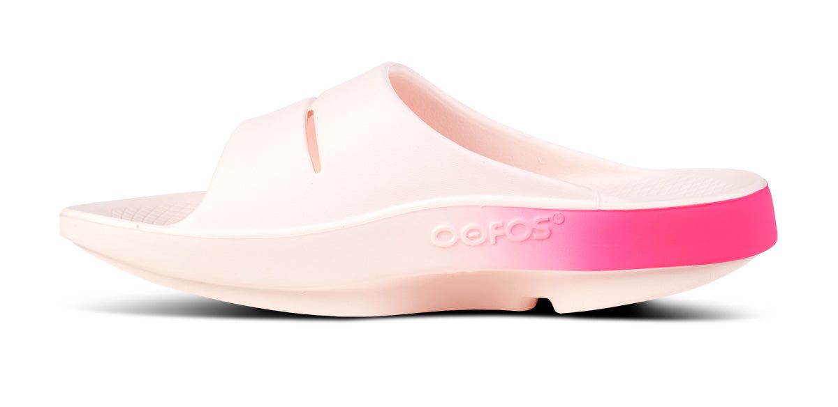 Oofos OOahh Sport Slide Sandal Pink / Pink | 76192-DOJE