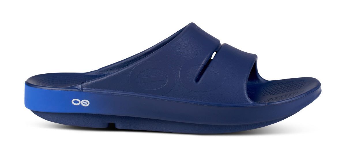 Oofos OOahh Sport Slide Sandal Royal / Navy | 19486-EYGH