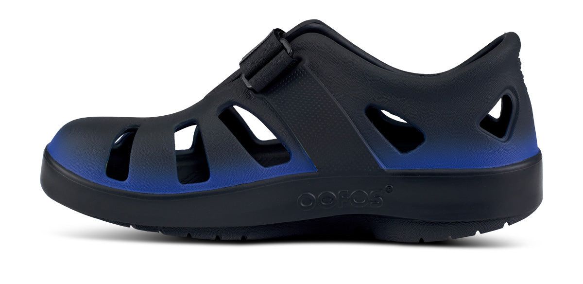 Oofos OOcandoo Sandal Black Royal | 14389-ODBM