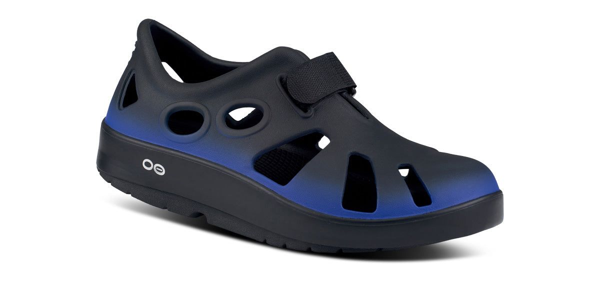 Oofos OOcandoo Sandal Black Royal | 24387-BVYN