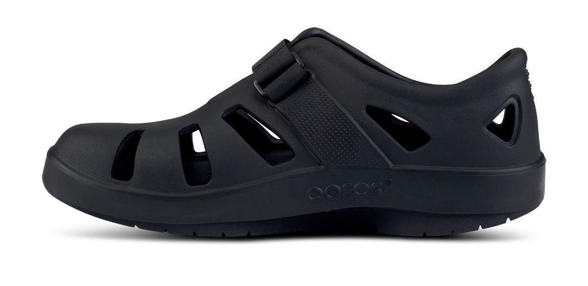 Oofos OOcandoo Sandal Black | 56371-LKTY