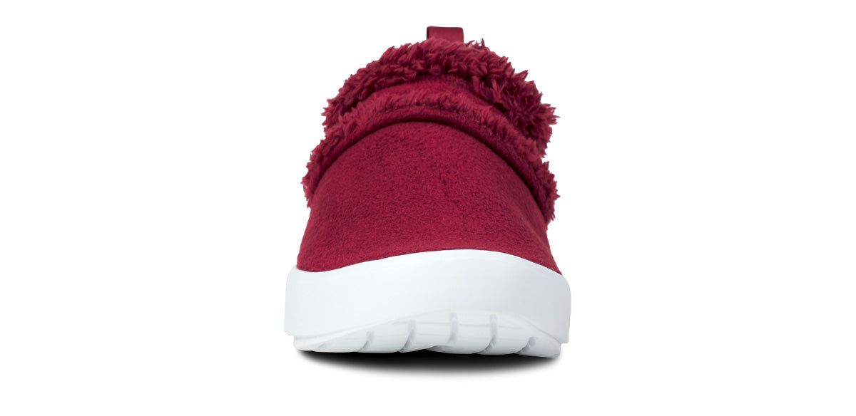 Oofos OOcoozie Low Shoe Dark Red | 29841-RLBA