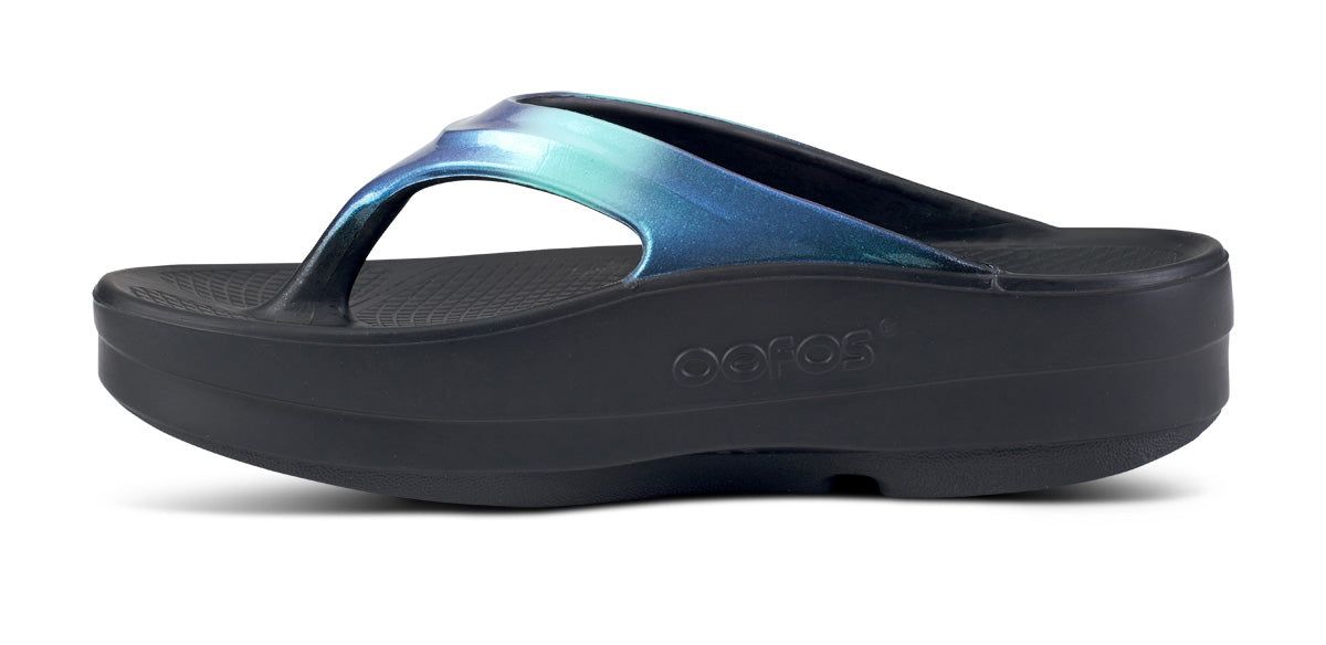 Oofos OOmega OOlala Luxe Sandal Atlantis | 60984-BLEY