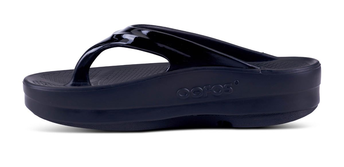 Oofos OOmega OOlala Sandal Black | 87541-HCXP