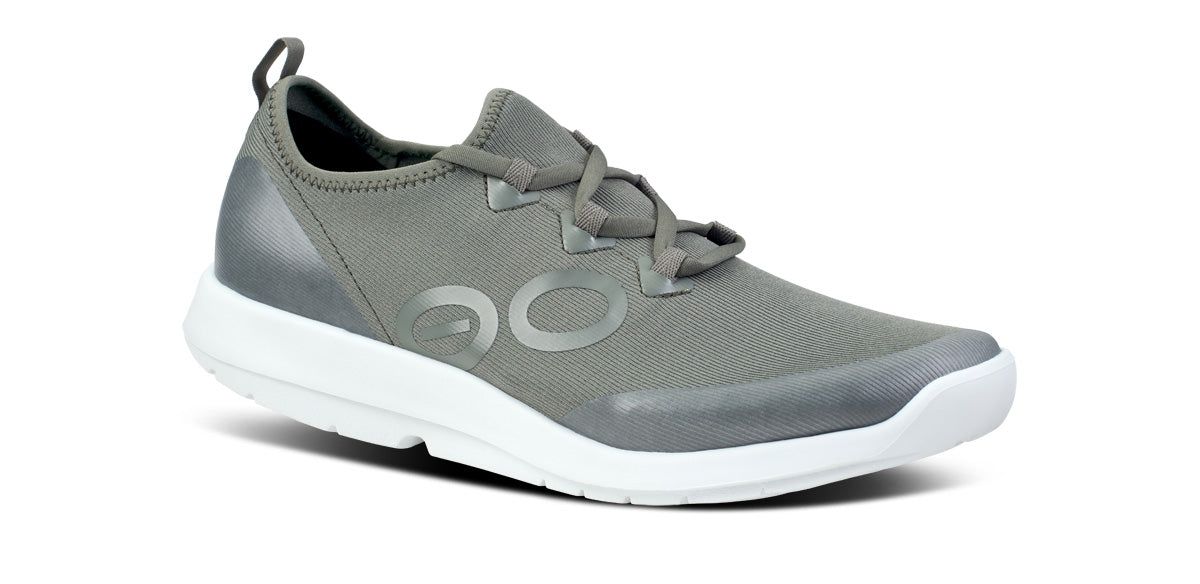 Oofos OOmg Sport LS Low Shoe White / Olive | 89421-EQML