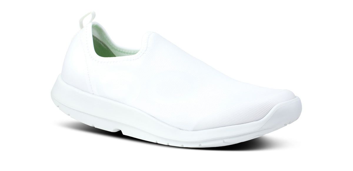 Oofos OOmg Sport Low Shoe White | 71468-ZKCM