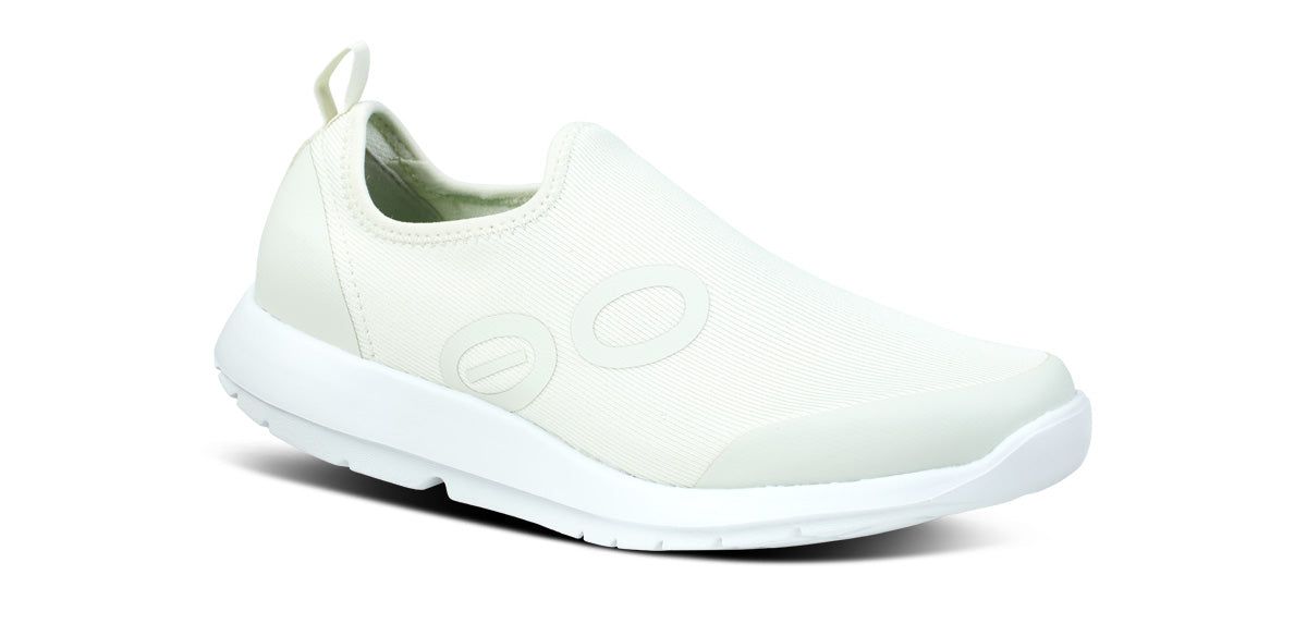 Oofos OOmg Sport Low Shoe White / Grey | 30875-BNUE